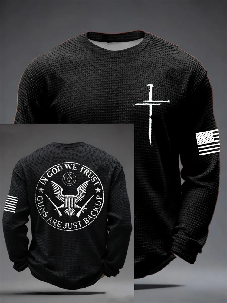 Men'S Fashion T Shirts - 2026年秋のメンズ向け、長袖3Dクロスプリント、通気性と快適性に優れたカジュアル長袖Tシャツ—スタイリッシュなアウトドアメンズウェア