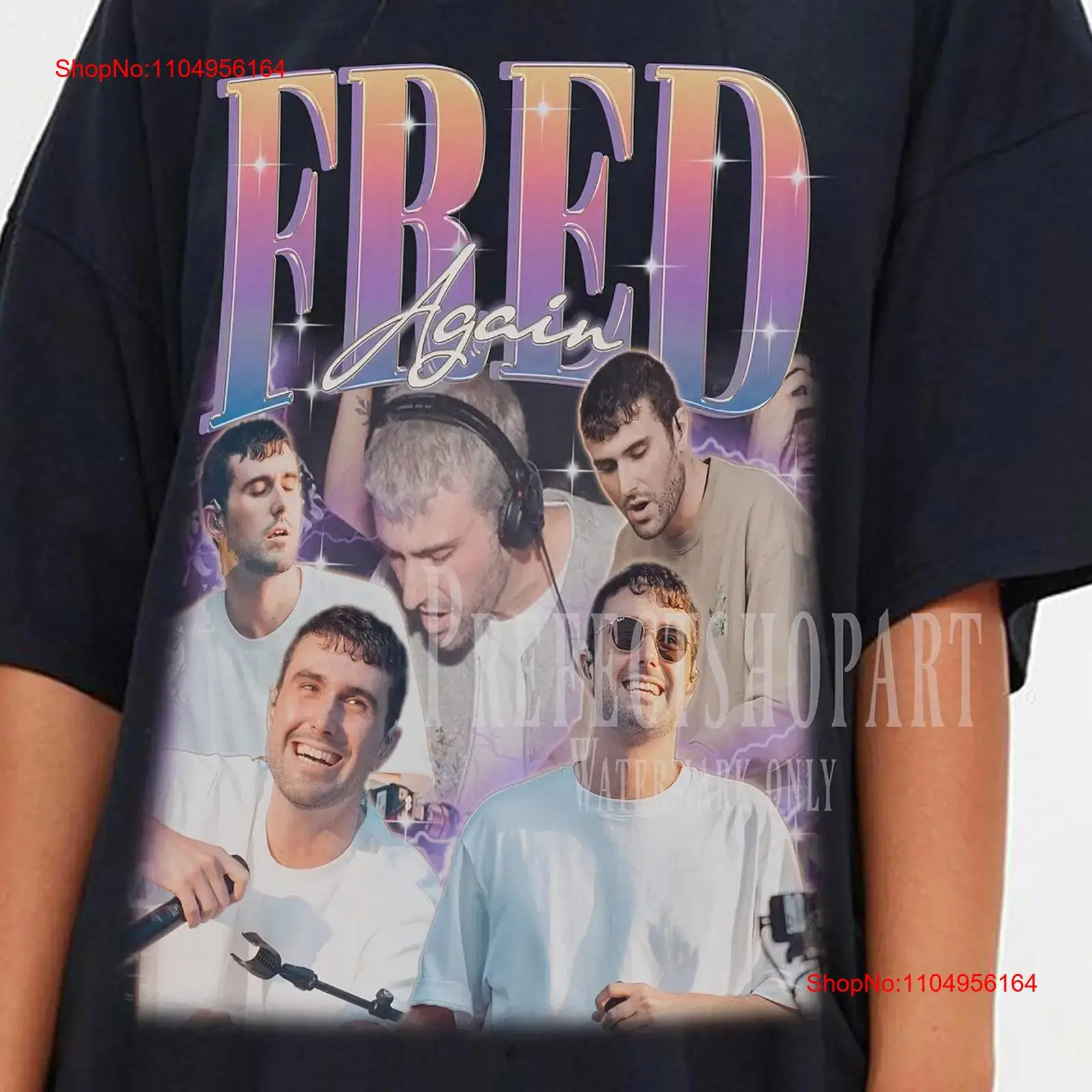 Poster Men Fashion - フレッド エイジン T シャツ マーチ ヴィンテージ