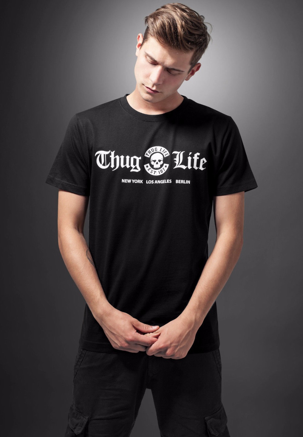 Men'S Fashion New York - 2019半袖コットンTシャツ,前髪のある市松模様のシティウェア,綿100%,100%