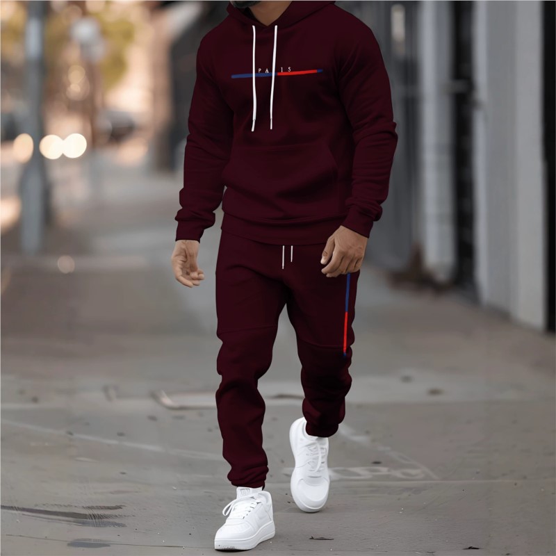 Mens Fashion Clothes - メンズ トラックスーツ パーカー パンツ 2点セット 冬用