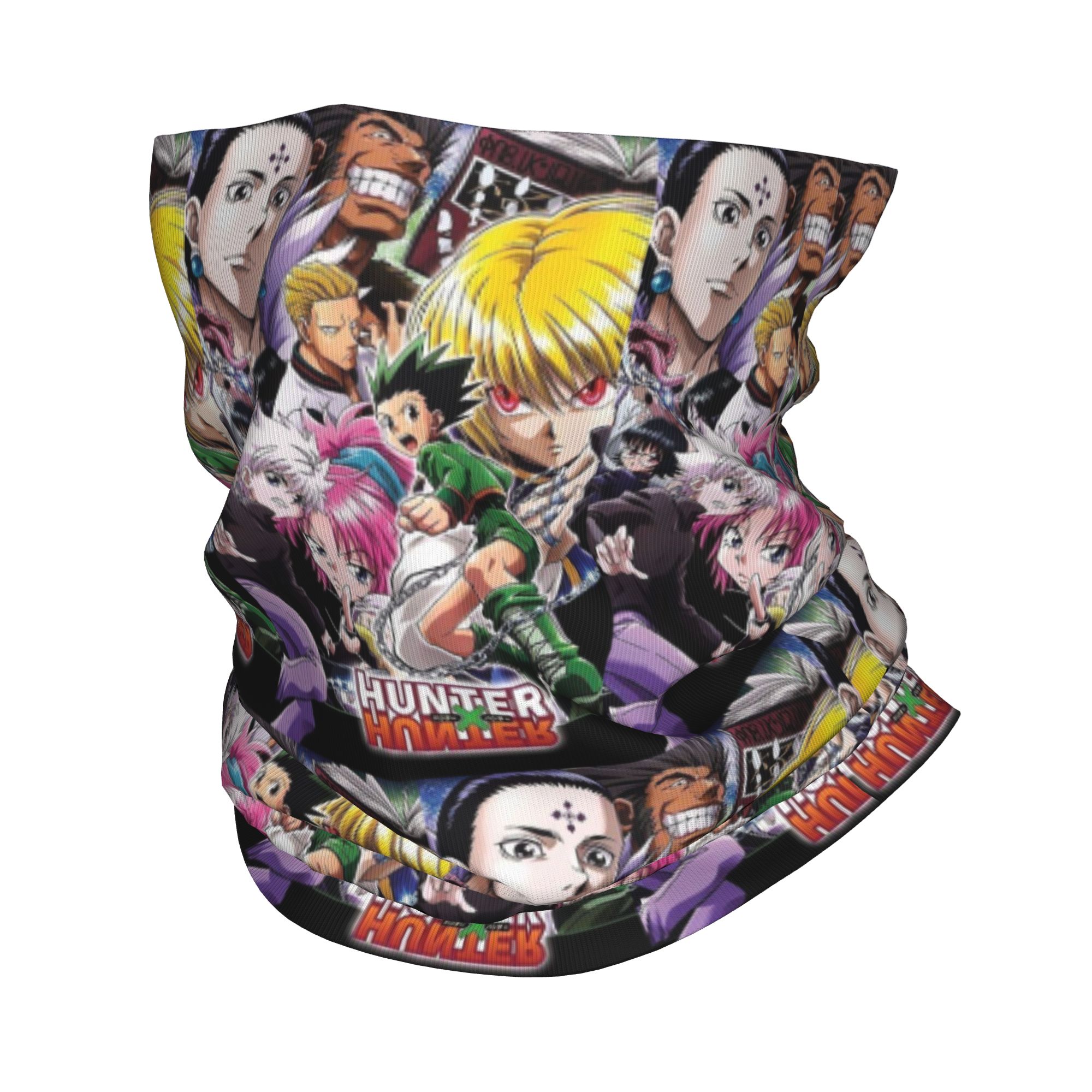Men'S Fashion X - アニメ「ハンター×ハンター」のバンダナ、ネックカバー、プリント柄マスク、スカーフ。多用途に使えるヘッドウェアで、アウトドアスポーツや冬の季節に最適。男女兼用、大人用。