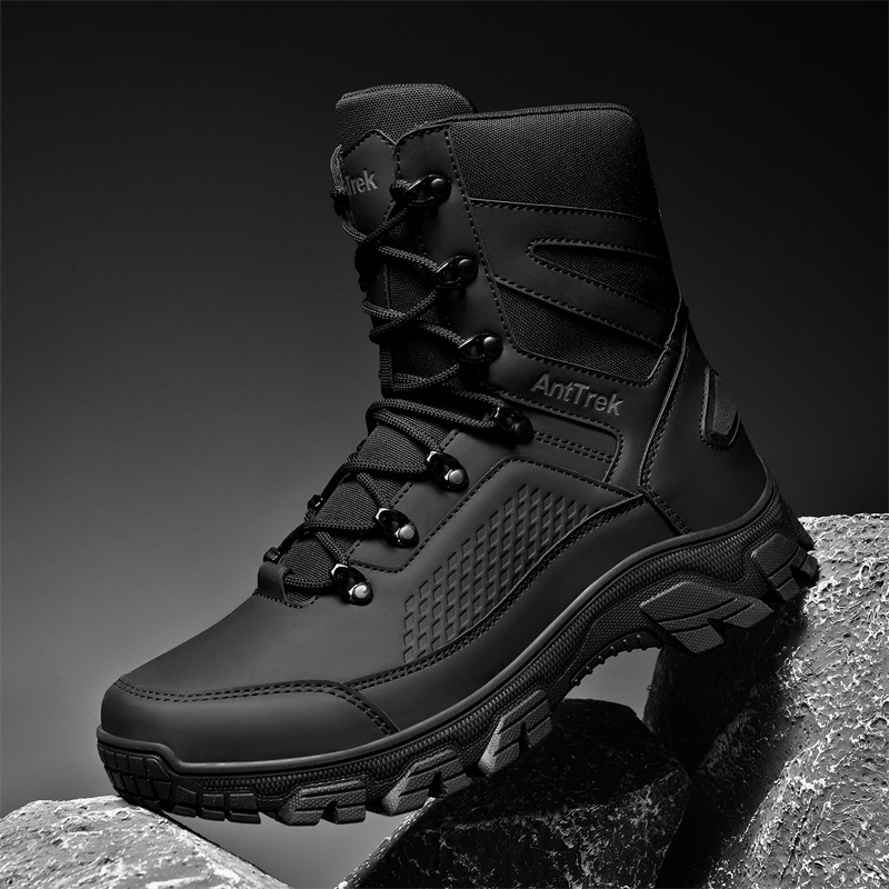 Mens Fashion Trainers - メンズワイルドトレーニングブーツ四季対応ハイカット滑り止め防水アウトドアブーツファッション快適ジャングルハイキングスニーカーブーツ