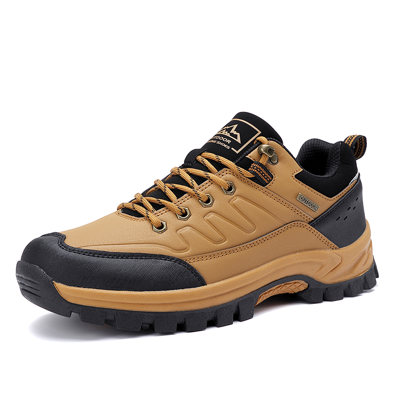 新しい革メンズシューズアウトドアノンスリップメンズハイキング - Mens Fashion Trainers のレビューと価格