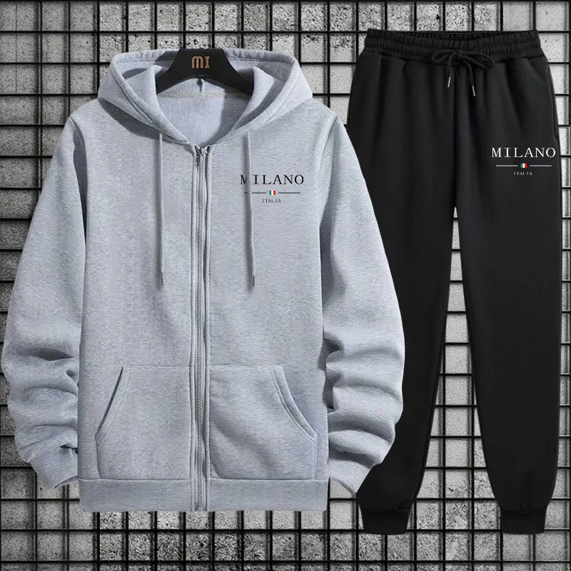2026年春 メンズトラックスーツ カジュアル シンプル 高 - Mens Fashion Zip Up Hoodies のレビューと価格