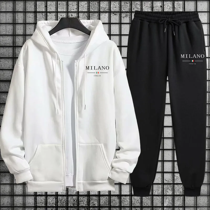 2026年春 メンズトラックスーツ カジュアル シンプル 高 - Mens Fashion Zip Up Hoodies のレビューと価格