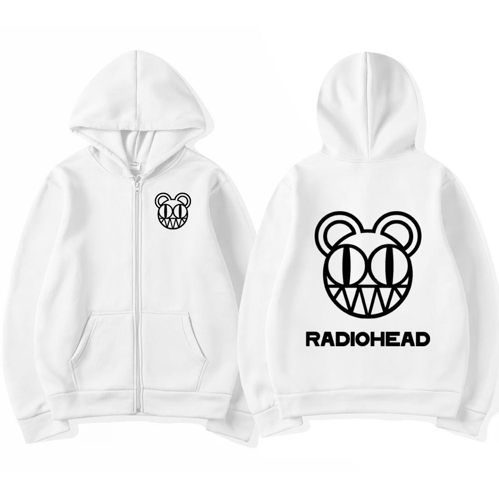 ロックバンド レディオヘッド ロゴ ジッパー パーカー メン - Mens Fashion Zip Up Hoodies のレビューと価格