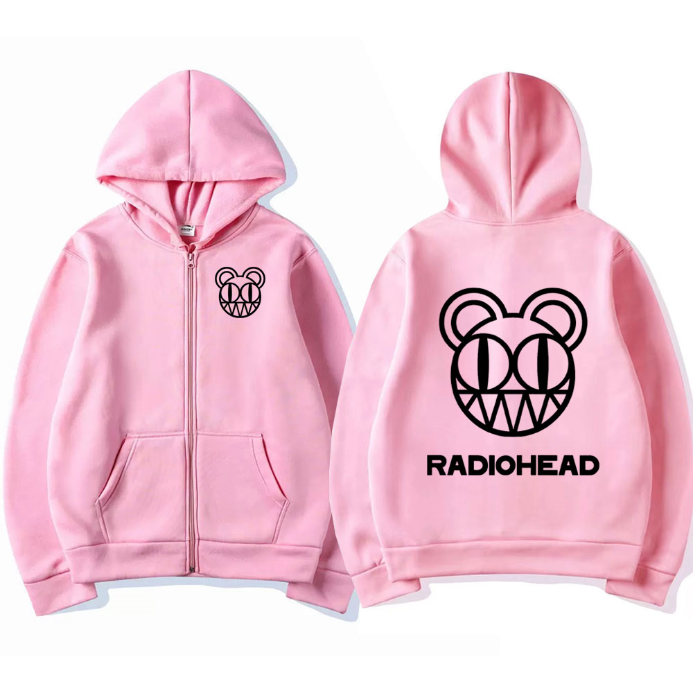 ロックバンド レディオヘッド ロゴ ジッパー パーカー メン - Mens Fashion Zip Up Hoodies のレビューと価格