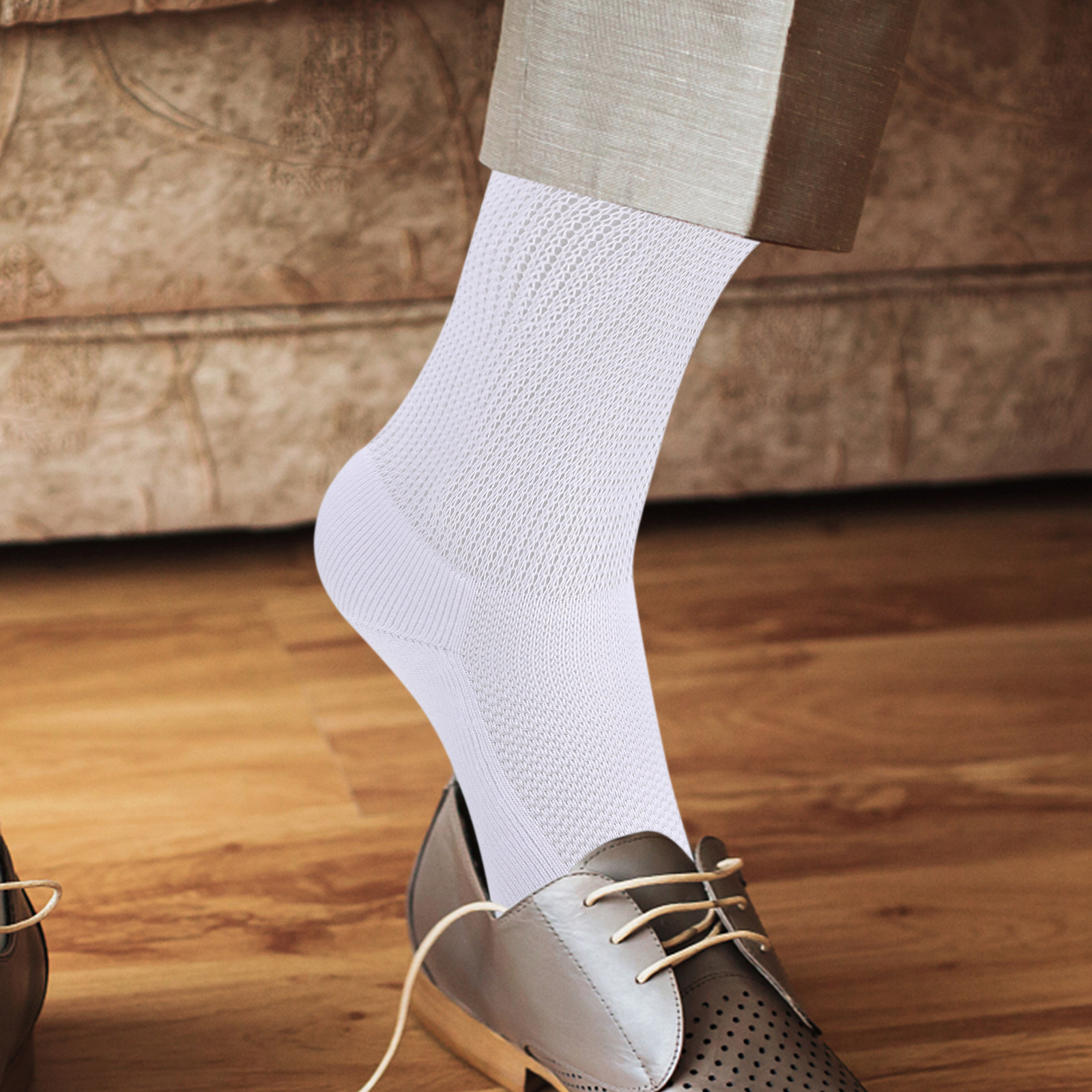 メンズ用シームレスソックス4足セット。足首を締め付けず、ふく - Socks Ankle Men のレビューと価格