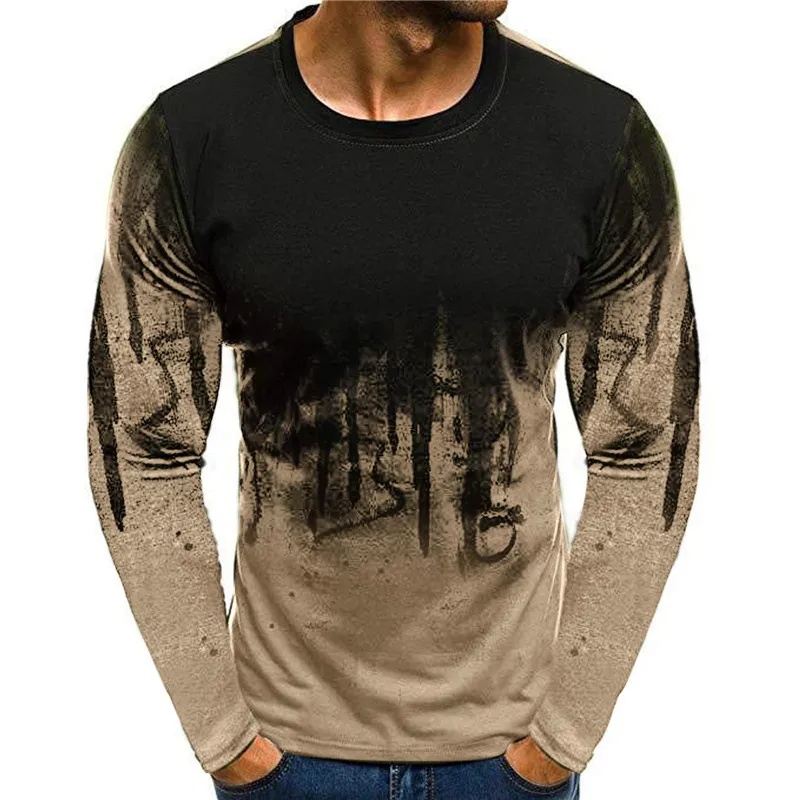 2026年新作、秋冬用メンズ迷彩柄Tシャツ、3DプリントTシ - Mens Fashion Summer のレビューと価格