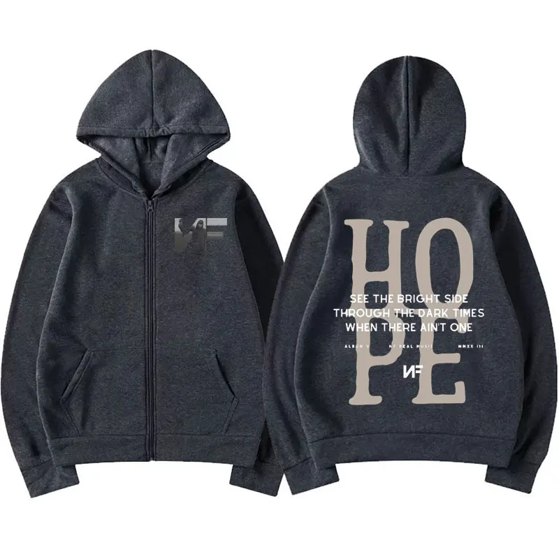 ラッパーNFホープのトラックリストジッパーフーディー、ホープ - Mens Fashion Zip Up Hoodies のレビューと価格