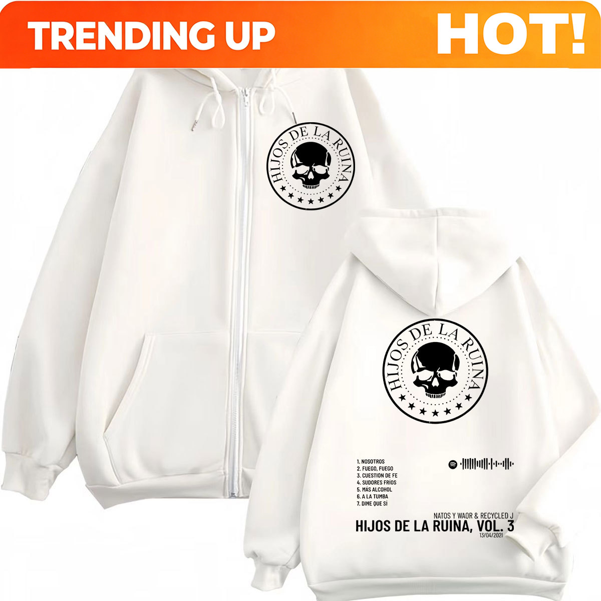 ラップデュオ ナトス・イ・ワオル ヒホス・デ・ラ・ルイナ ア - Mens Fashion Zip Up Hoodies のレビューと価格