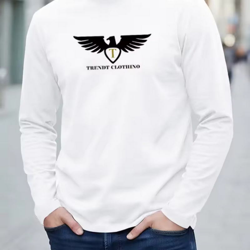 新作、100％純綿を使用した、秋向けのメンズ・レディース長袖 - Men'S Fashion T Shirts のレビューと価格