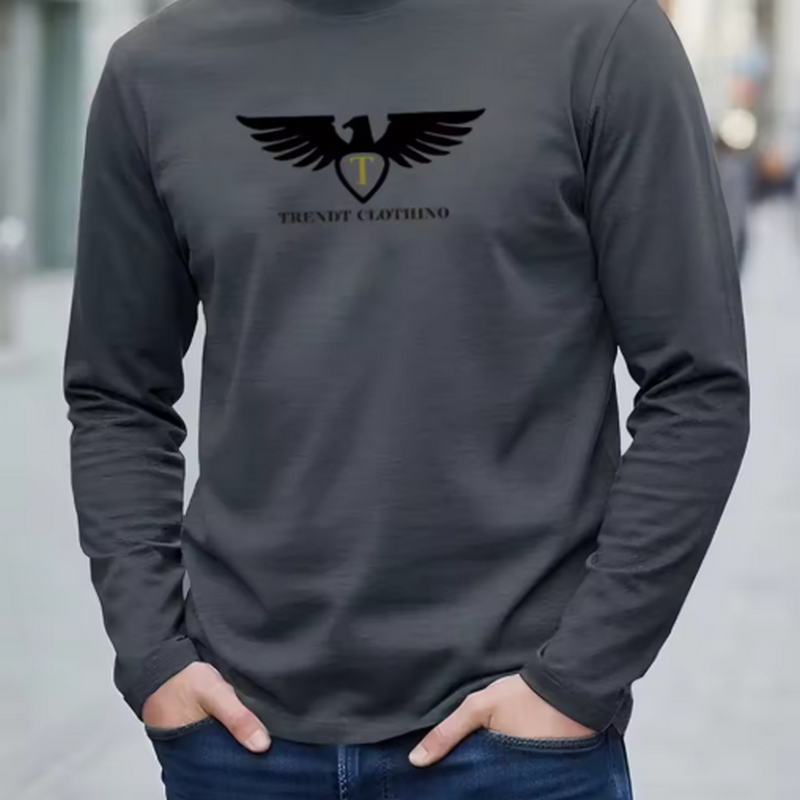 新作、100％純綿を使用した、秋向けのメンズ・レディース長袖 - Men'S Fashion T Shirts のレビューと価格