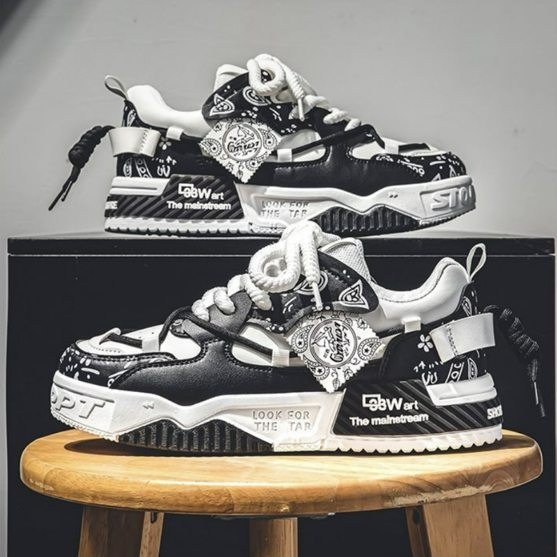 ファッションスケートシューズメンズスニーカー男性通気性ランニ - Mens Fashion Trainers のレビューと価格