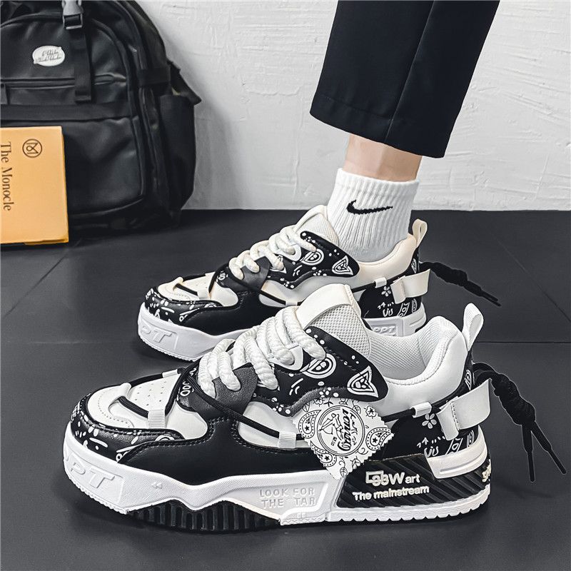 ファッションスケートシューズメンズスニーカー男性通気性ランニ - Mens Fashion Trainers のレビューと価格