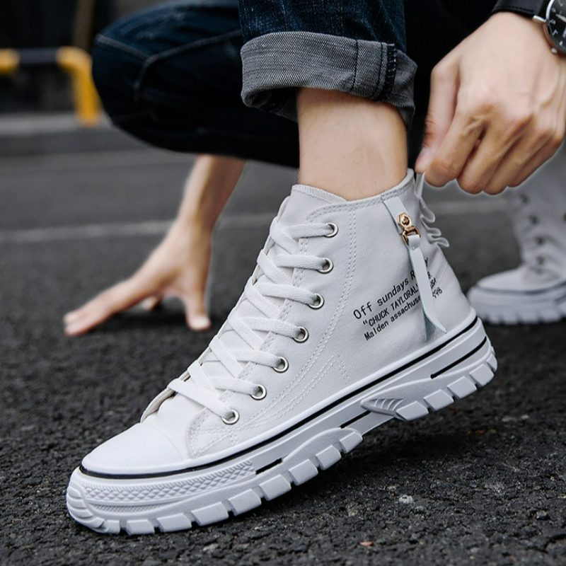 男性の靴ハイトップキャンバスシューズ 2026 ファッション - Mens Fashion Trainers のレビューと価格